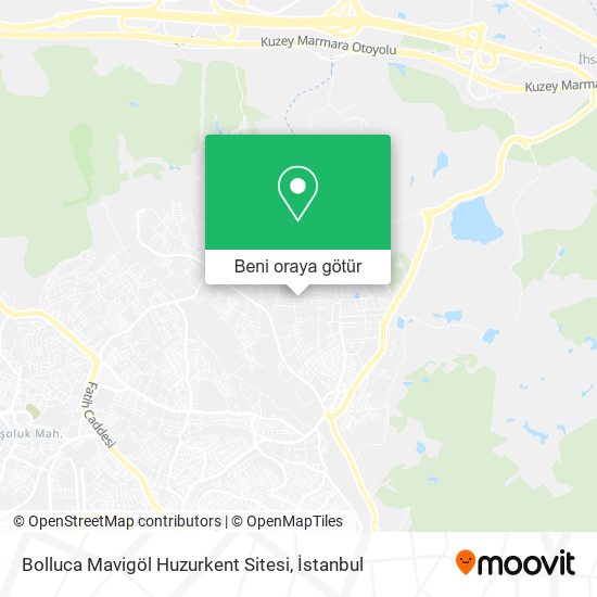 Bolluca Mavigöl Huzurkent Sitesi harita