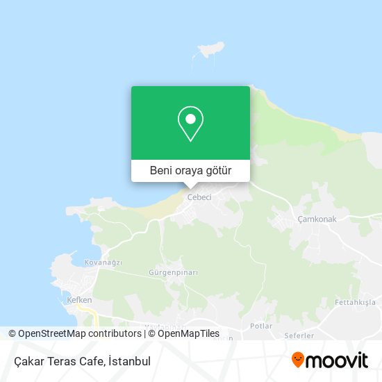 Çakar Teras Cafe harita