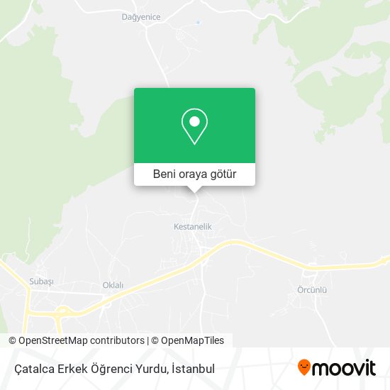 Çatalca Erkek Öğrenci Yurdu harita