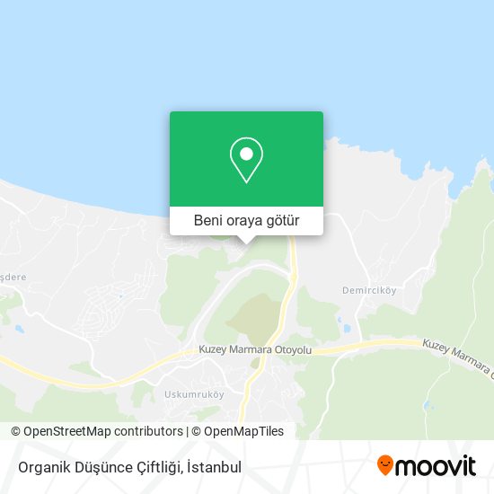 Organik Düşünce Çiftliği harita