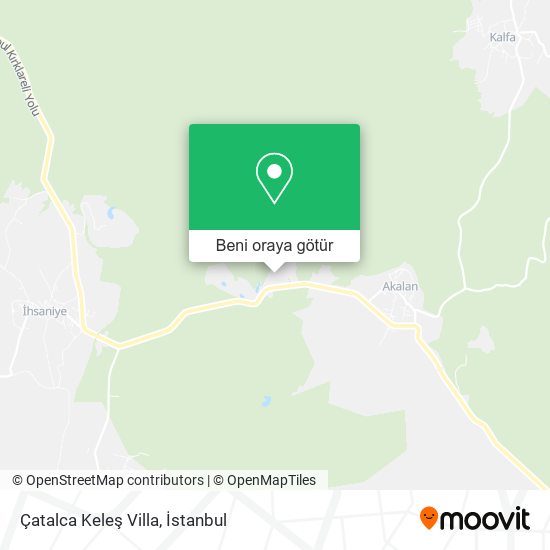 Çatalca Keleş Villa harita