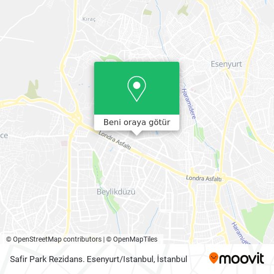 Safir Park Rezidans. Esenyurt / Istanbul harita