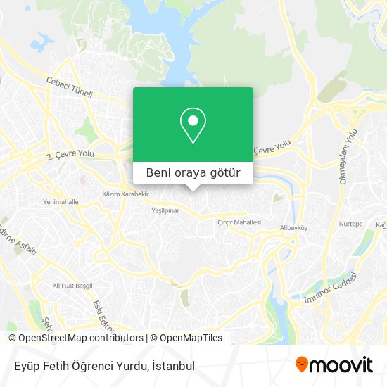 Eyüp Fetih Öğrenci Yurdu harita