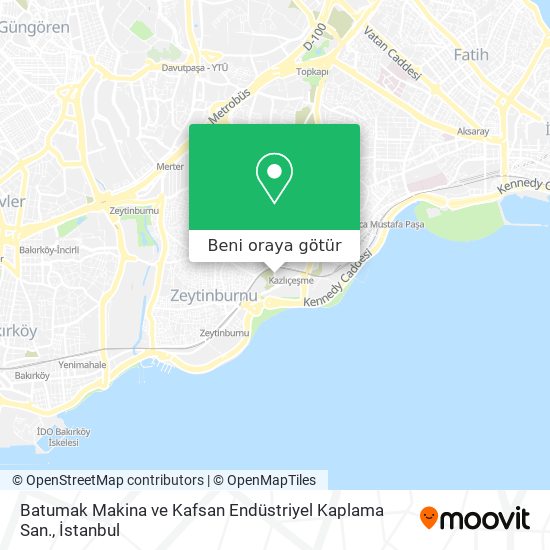 Batumak Makina ve Kafsan Endüstriyel Kaplama San. harita