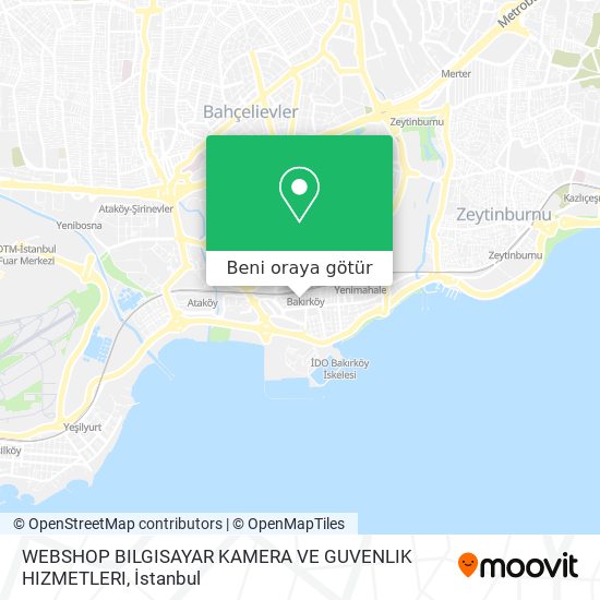 WEBSHOP BILGISAYAR KAMERA VE GUVENLIK HIZMETLERI harita