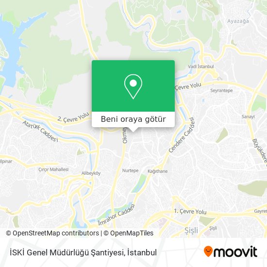 İSKİ Genel Müdürlüğü Şantiyesi harita