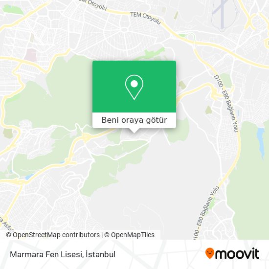 Marmara Fen Lisesi harita