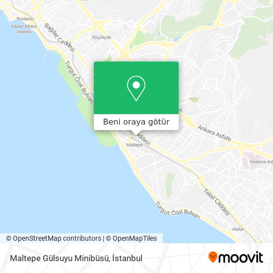 Maltepe Gülsuyu Minibüsü harita