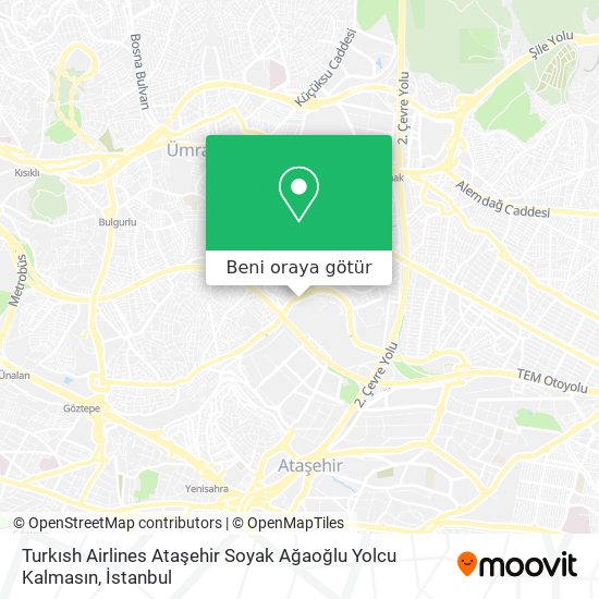 Turkısh Airlines Ataşehir Soyak Ağaoğlu Yolcu Kalmasın harita