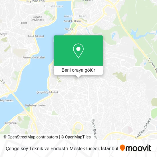 Çengelköy Teknik ve Endüstri Meslek Lisesi harita