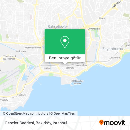 Gencler Caddesi, Bakirköy harita