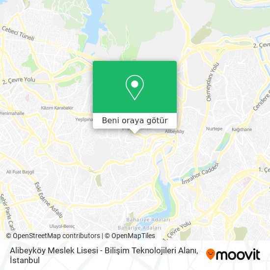 Alibeyköy Meslek Lisesi - Bilişim Teknolojileri Alanı harita
