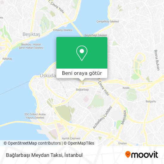 Bağlarbaşı Meydan Taksi harita