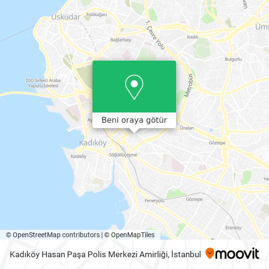 Kadıköy Hasan Paşa Polis Merkezi Amirliği harita