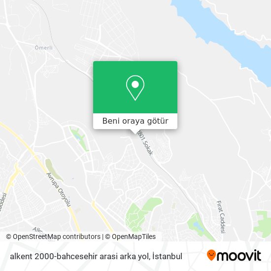 alkent 2000-bahcesehir arasi arka yol harita