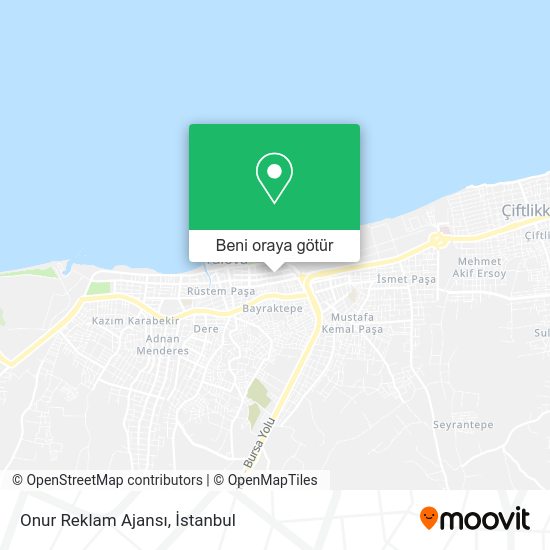 Onur Reklam Ajansı harita