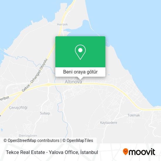 Tekce Real Estate - Yalova Office harita