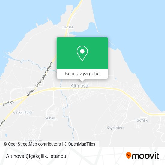 Altınova Çiçekçilik harita