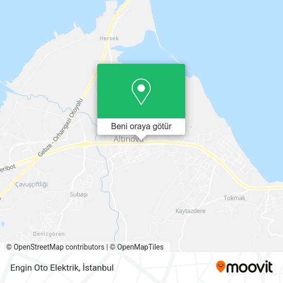Engin Oto Elektrik harita