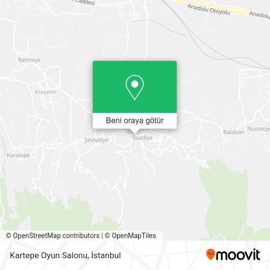 Kartepe Oyun Salonu harita