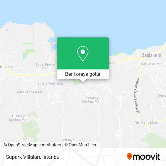 Supark Villaları harita