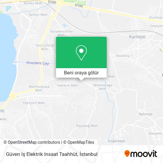Güven Iş Elektrik Insaat Taahhüt harita