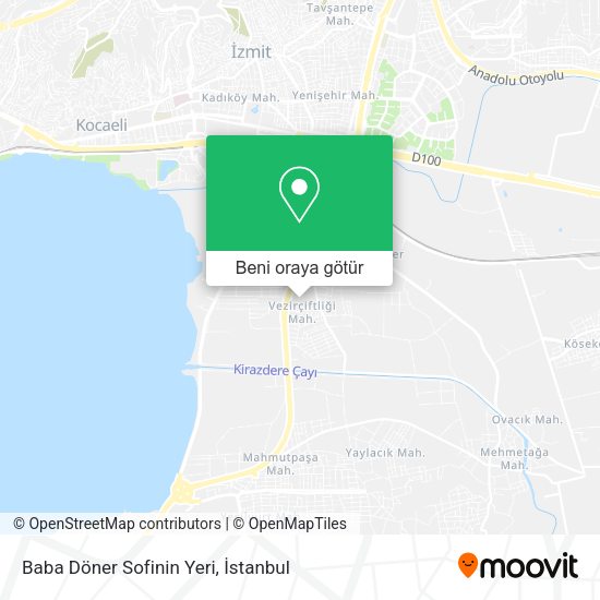 Baba Döner Sofinin Yeri harita