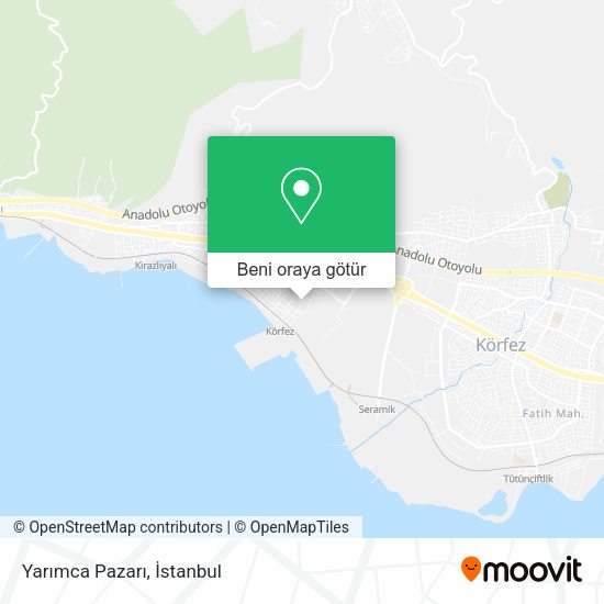 Yarımca Pazarı harita
