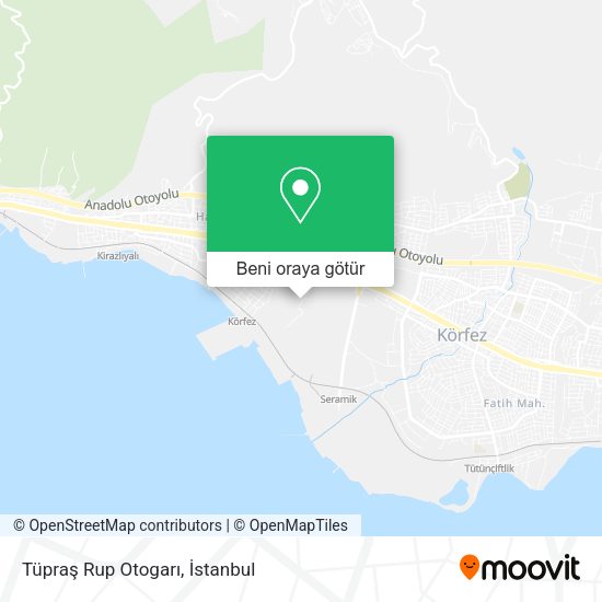 Tüpraş Rup Otogarı harita