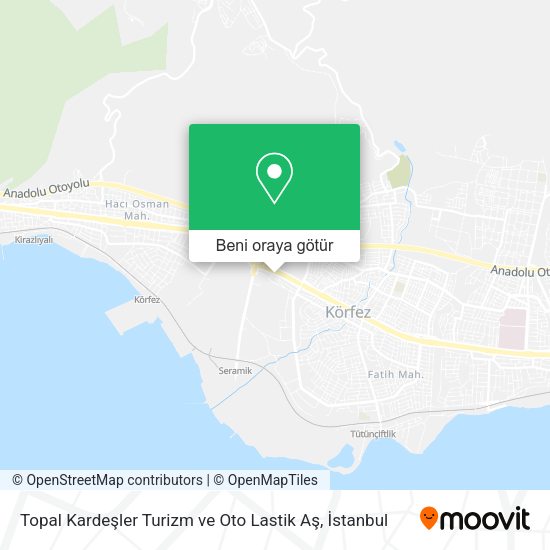 Topal Kardeşler Turizm ve Oto Lastik Aş harita