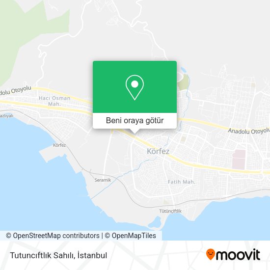 Tutuncıftlık Sahılı harita