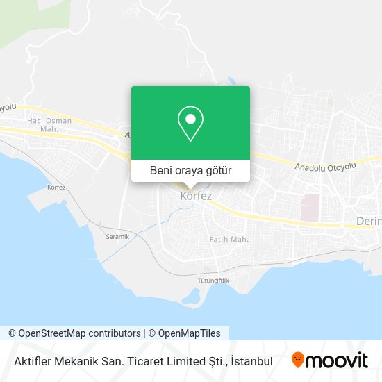Aktifler Mekanik San. Ticaret Limited Şti. harita
