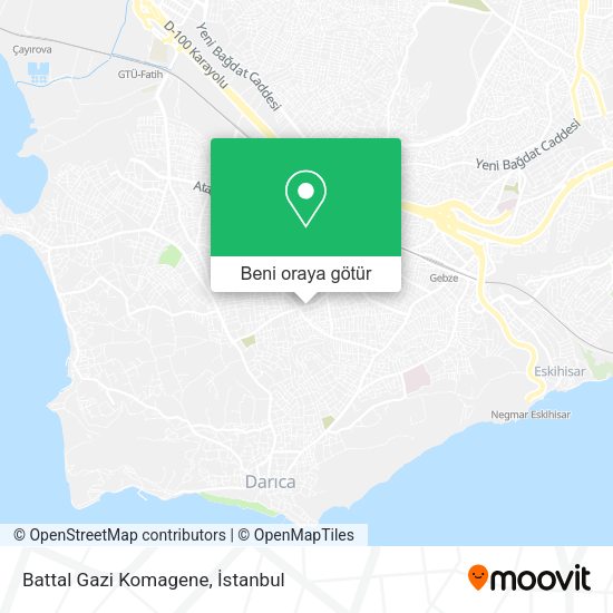 Battal Gazi Komagene harita