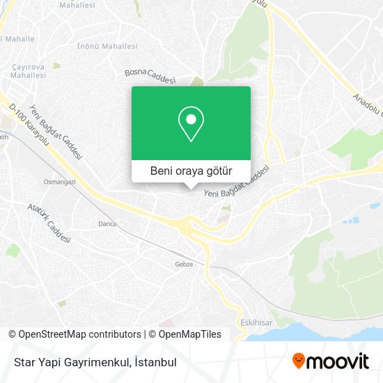 Star Yapi Gayrimenkul harita
