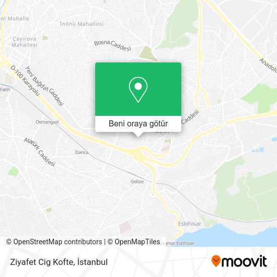 Ziyafet Cig Kofte harita