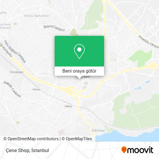 Çene Shop harita