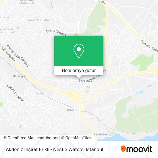 Akdeniz Inşaat Erikli - Nestle Waters harita