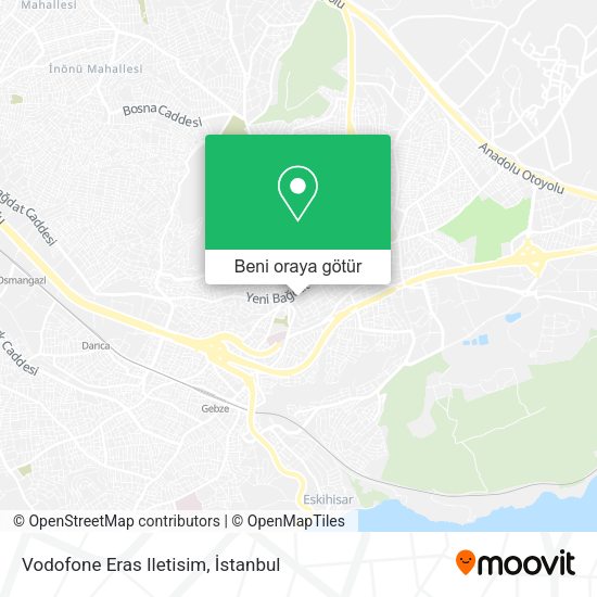 Vodofone Eras Iletisim harita
