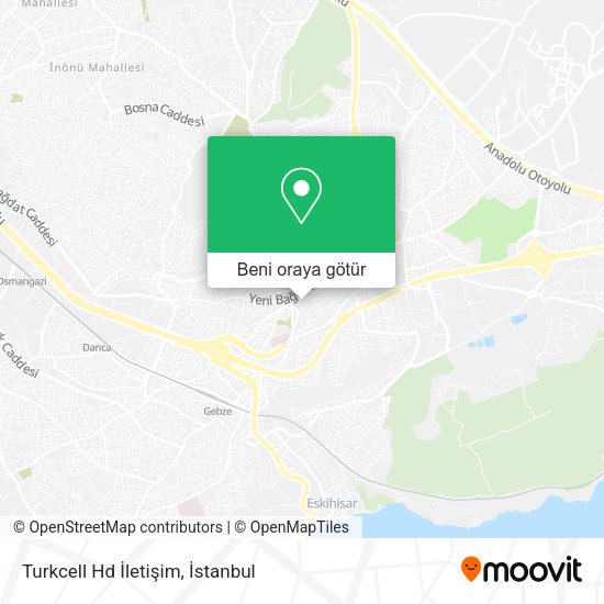 Turkcell Hd İletişim harita