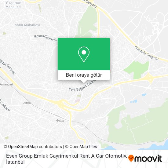 Esen Group Emlak Gayrimenkul Rent A Car Otomotiv harita