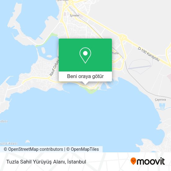 Tuzla Sahil Yürüyüş Alanı harita