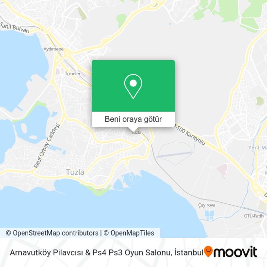 Arnavutköy Pilavcısı & Ps4 Ps3 Oyun Salonu harita