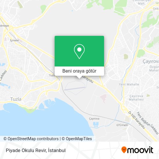 Piyade Okulu Revir harita