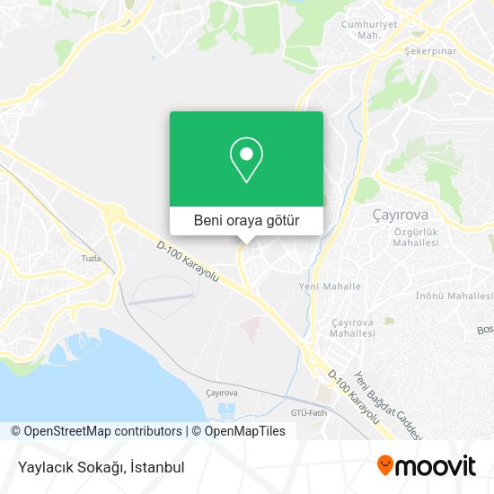 Yaylacık Sokağı harita