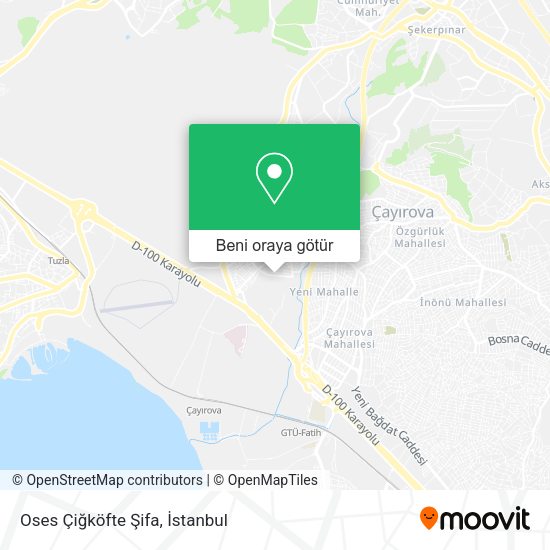 Oses Çiğköfte Şifa harita