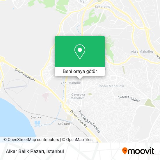 Alkar Balık Pazarı harita