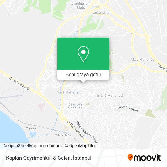 Kaplan Gayrimenkul & Galeri harita