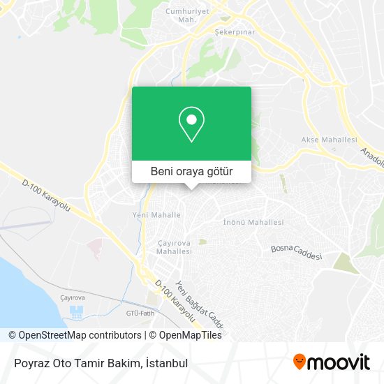 Poyraz Oto Tamir Bakim harita