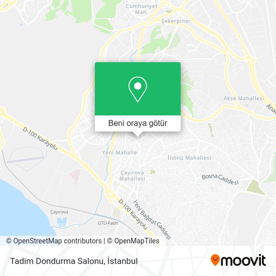 Tadim Dondurma Salonu harita