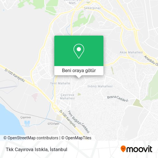 Tkk Cayırova Istıkla harita